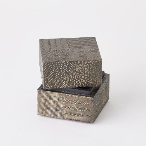 Navigator Rectangle Box-Antique Gunmetal