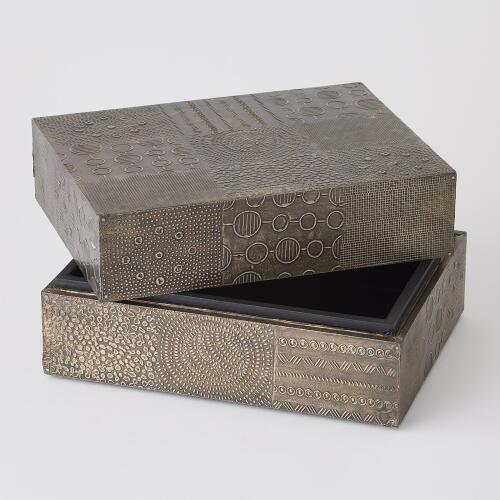 Navigator Rectangle Box-Antique Gunmetal