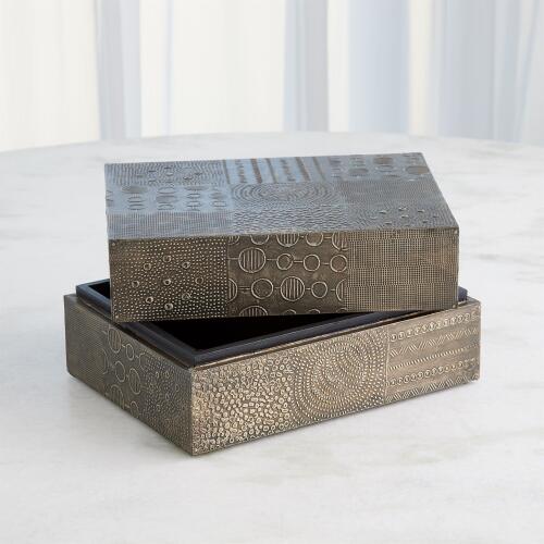 Navigator Rectangle Box-Antique Gunmetal
