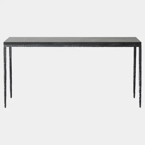 Forrester Console-Blackened/Flamed Marble