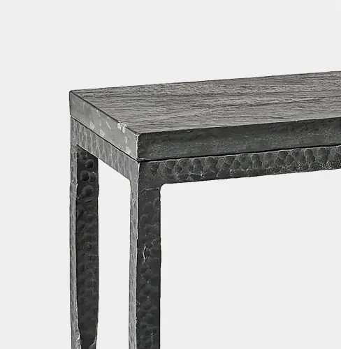 Forrester Console-Blackened/Flamed Marble