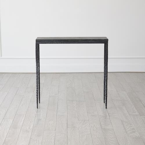 Forrester Console-Blackened/Flamed Marble