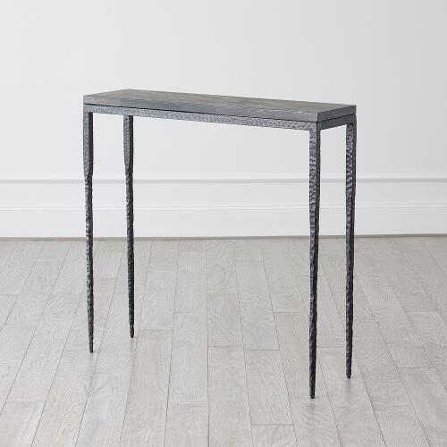 Forrester Console-Blackened/Flamed Marble
