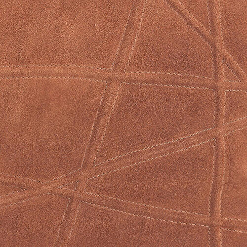 Crossroads Suede Pillow-Rust
