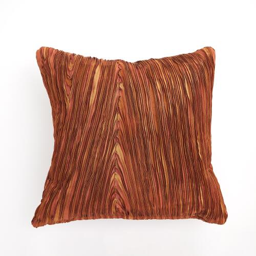 Ribbon Pillow-Rust