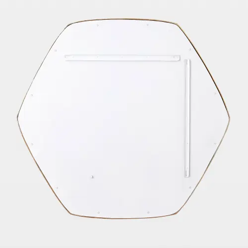 Hexagon Mirror-Gold