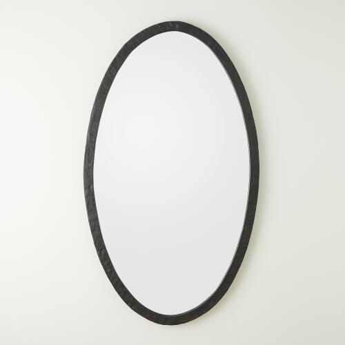 Oval Mirror-Forged Iron