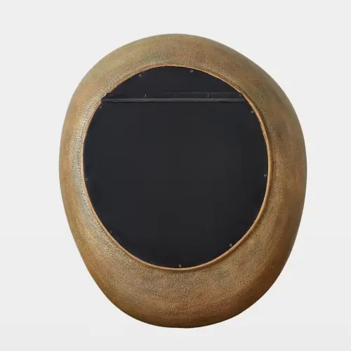 Saturn Mirror-Antique Gold-Lg