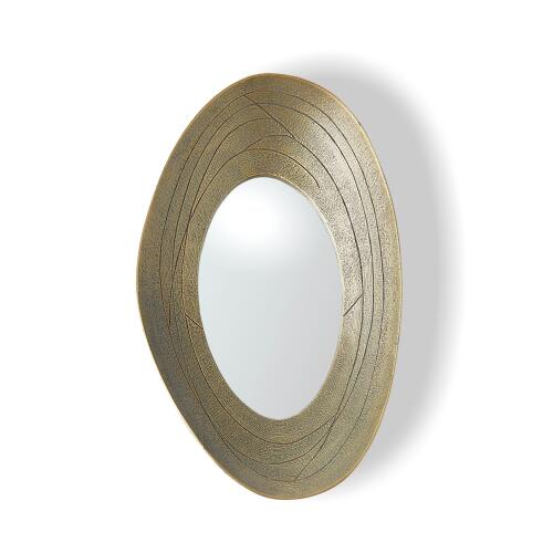 Saturn Mirror-Antique Gold