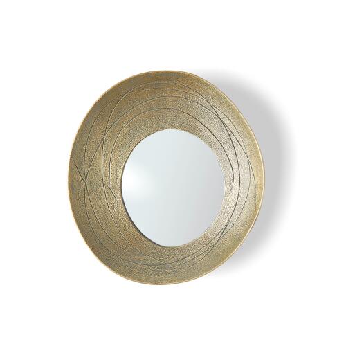 Saturn Mirror-Antique Gold