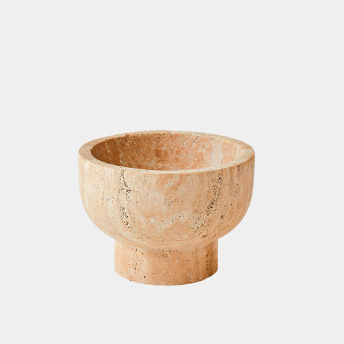 Priory Bowl-Travertine