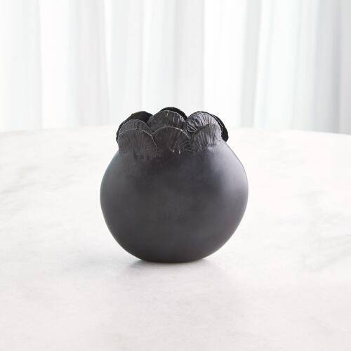 Sand Dollar Vase-Black