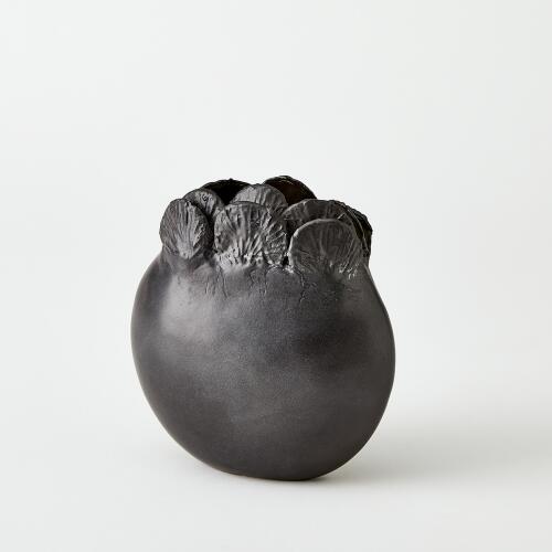 Sand Dollar Vase-Black