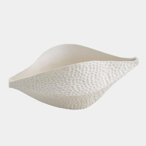 Asuma Porcelain Pod-Matte White