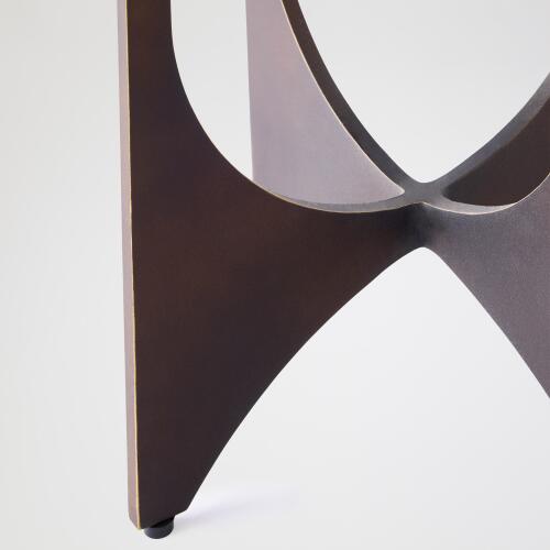 Tempest Table-Bronze w/Black Marble