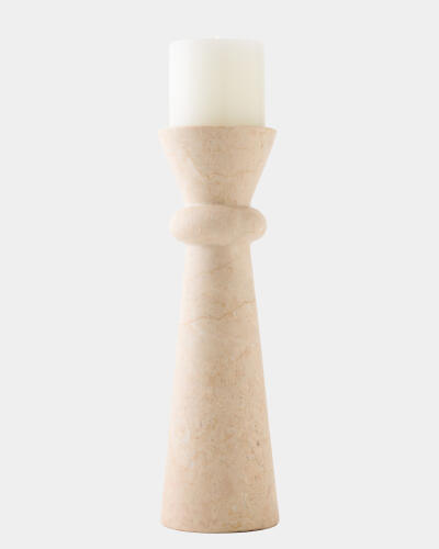 Botticino Candle Holder