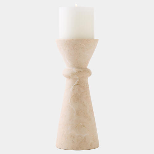 Botticino Candle Holder