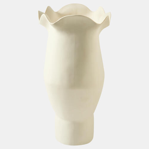 Frill Vase-White