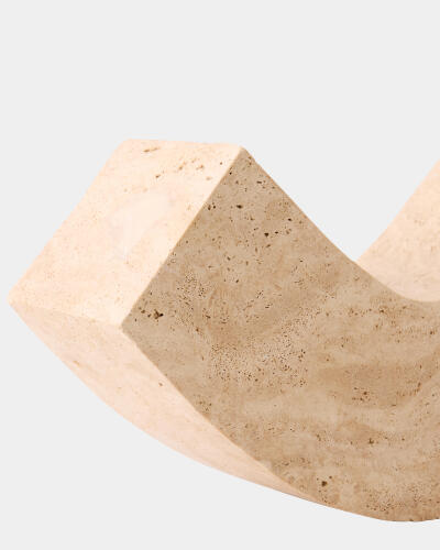 Rocker Sculpture-Travertine