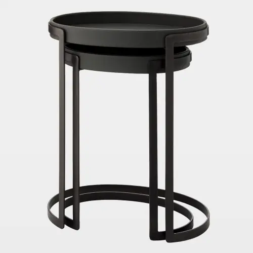 Davis Nesting Table-Black-Lg