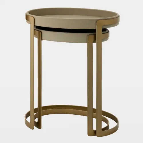 Davis Nesting Table-Gold-Lg