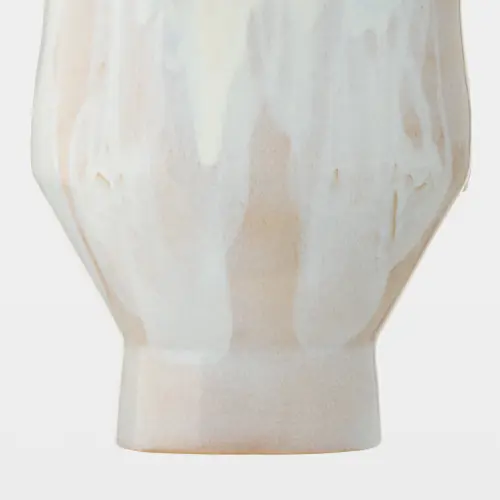 Frill Vase-White Reactive Glaze-Lg