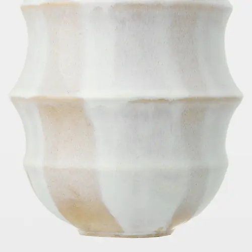 Dondolare Vase-White Reactive Glaze