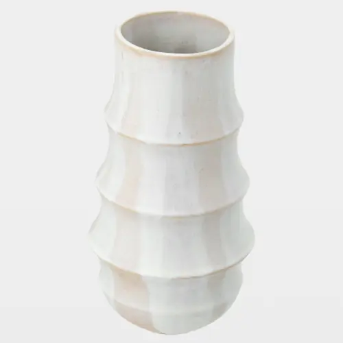 dondolare vase-white reactive glaze