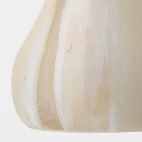 Pera Ceramic Sculpture-White Reactive Opal