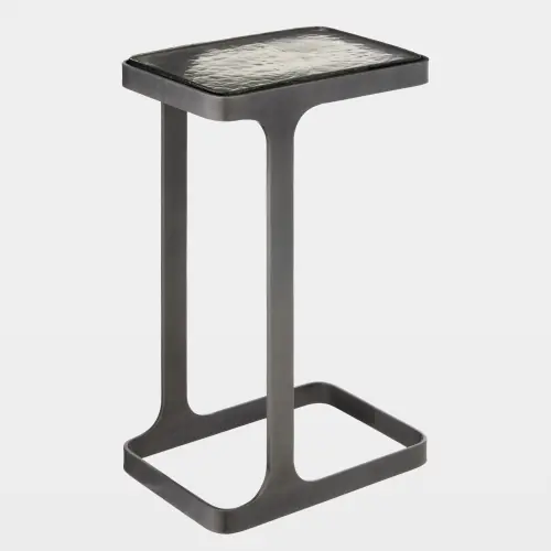 Colbalt Side Table-Coral Black