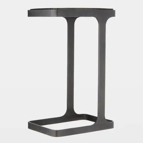 Colbalt Side Table-Coral Black
