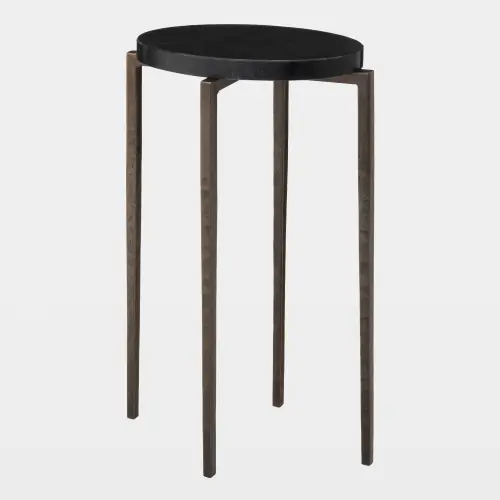 Trivet Oval Side Table-Black Forest