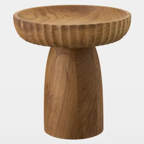 parat pedestal bowl-natural-tall