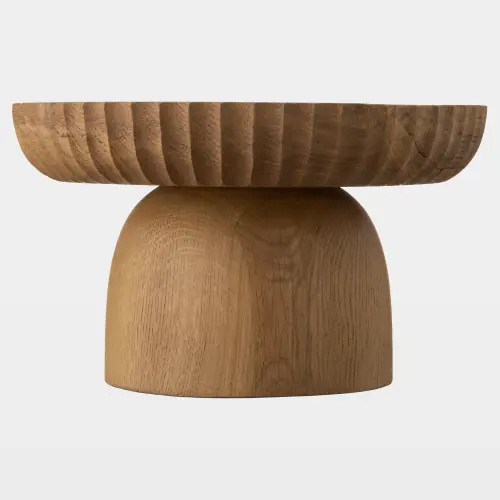 Parat Pedestal Bowl-Natural-Wide