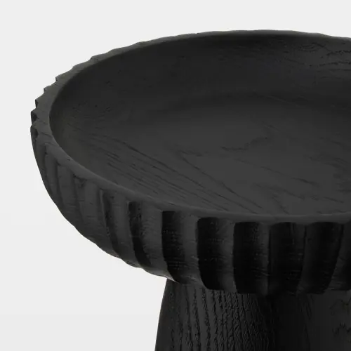 Parat Pedestal Bowl-Black-Tall