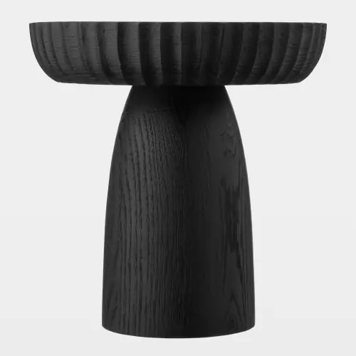 Parat Pedestal Bowl-Black-Tall