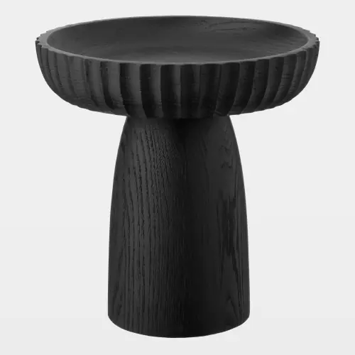 parat pedestal bowl-black-tall
