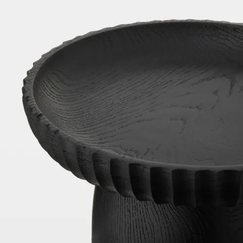 Parat Pedestal Bowl-Black-Wide
