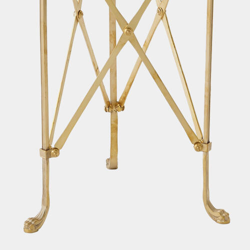 Directoire Table-Brass/Black Granite