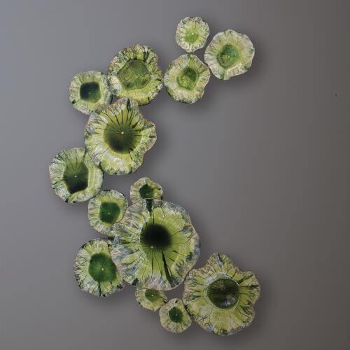 Free Formed Lily Plate-Green