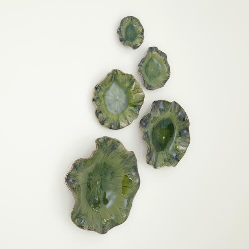 Free Formed Lily Plate-Green