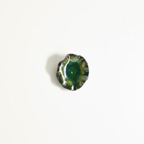 Free Formed Lily Plate-Green