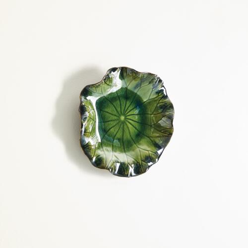 Free Formed Lily Plate-Green
