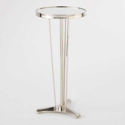 French Moderne Side Table-Nickel
