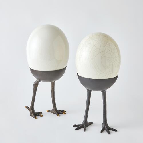 Ostrich Egg on Legs-Standing