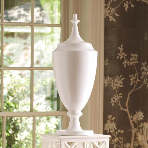 Grande Urn w/Lid-White