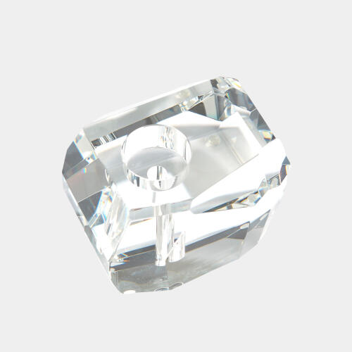 Bird on Crystal Rock-Brass