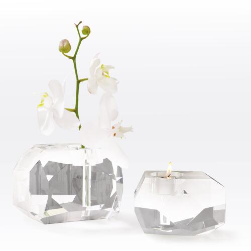 Bird on Crystal Rock-Brass