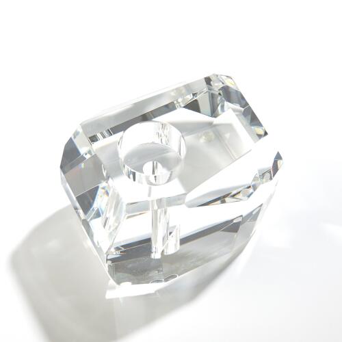 Bird on Crystal Rock-Brass