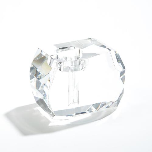 Bird on Crystal Rock-Brass